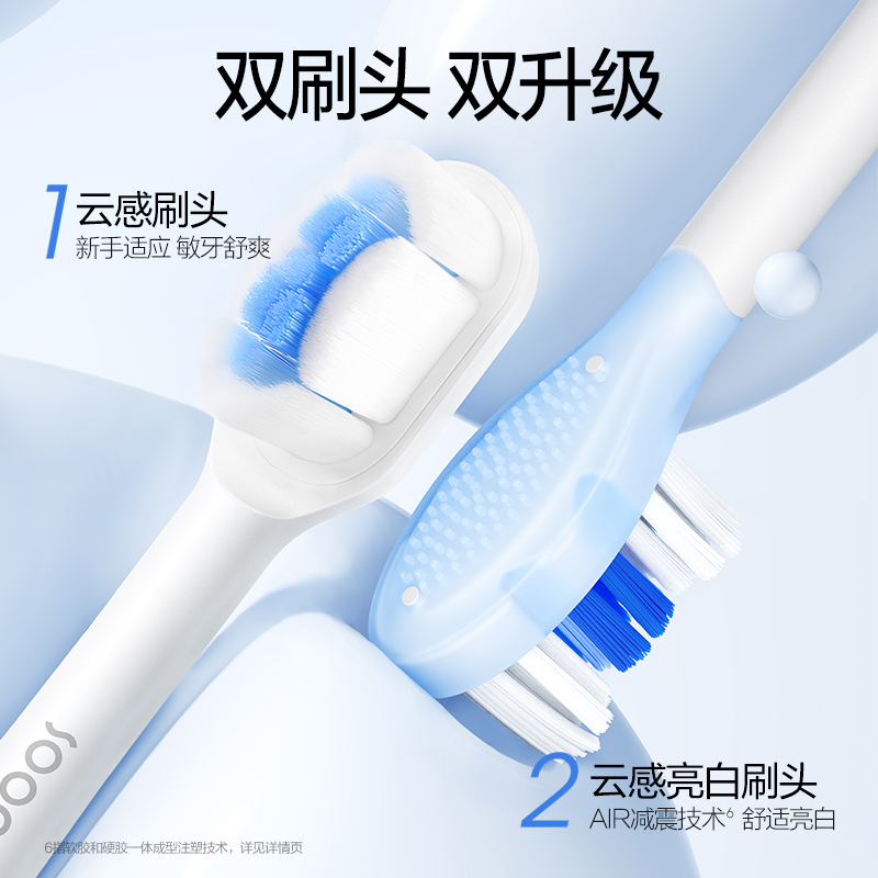 素士(SOOCAS) 声波电动牙刷X3S白高清大图