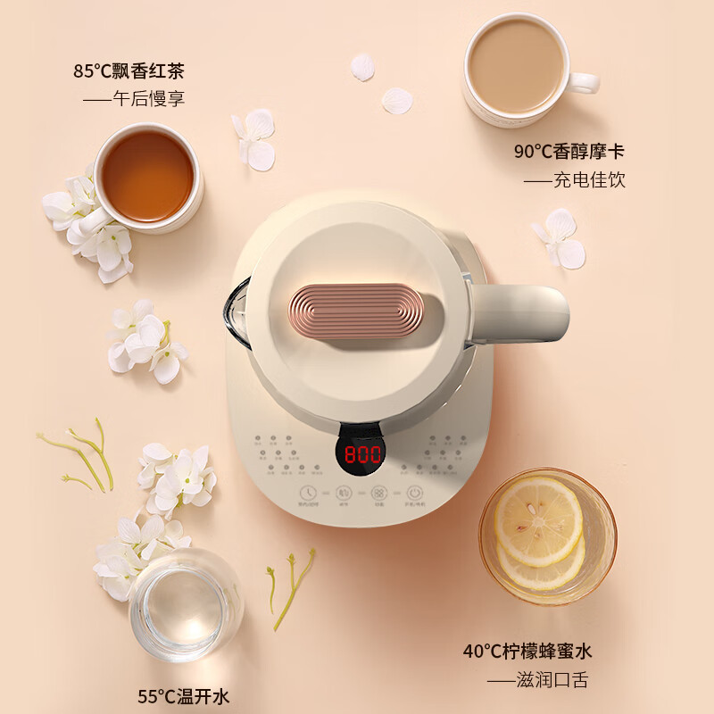 康佳 1.8L大容量 多功能恒温水壶家用养生壶 KYSH-1810E高清大图