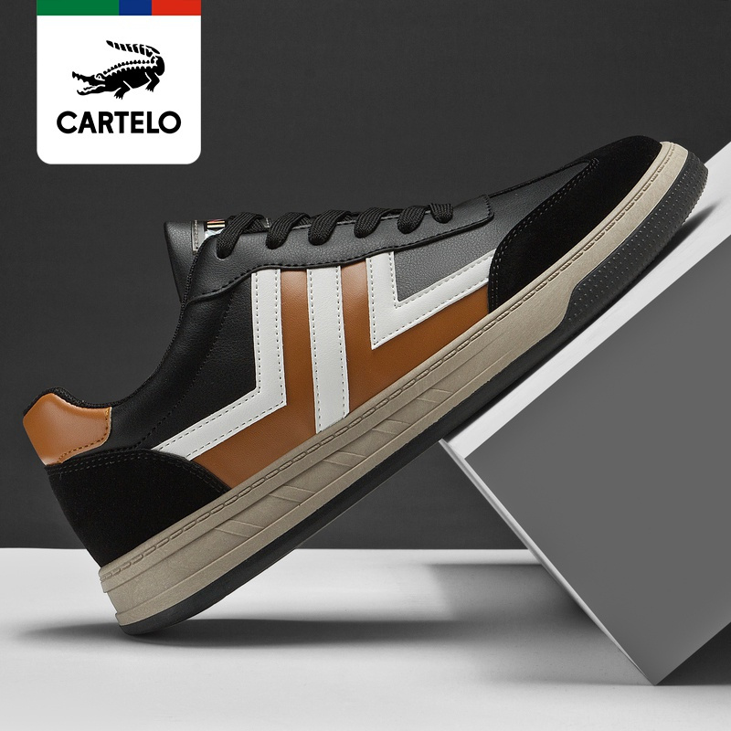 线下专柜同款卡帝乐鳄鱼cartelo新款男鞋子时尚休闲鞋板鞋男士潮流