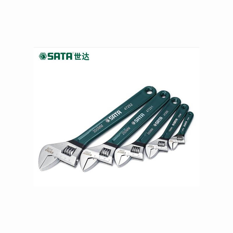 世达(SATA) 欧式活动扳手 200MM 47250高清大图