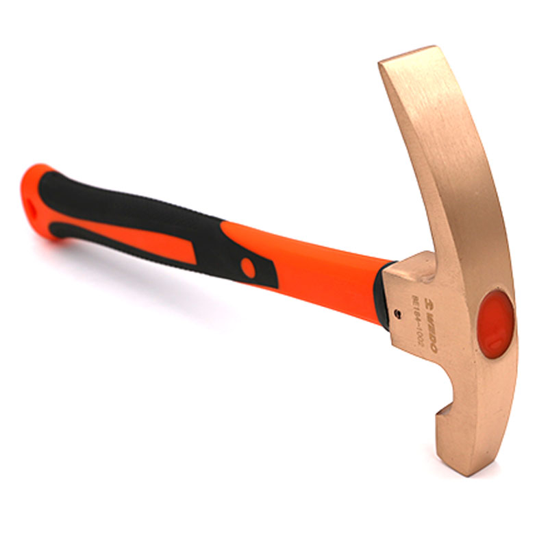 WEDO维度品牌 防爆工具 铝青铜 铍青铜 防爆装柄砖瓦锤 断砖锤 锤子 无火花高清大图