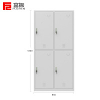 富振 四门更衣柜钢制办公室宿舍更衣室学生公寓衣帽柜储物柜(850*420*1800mm)