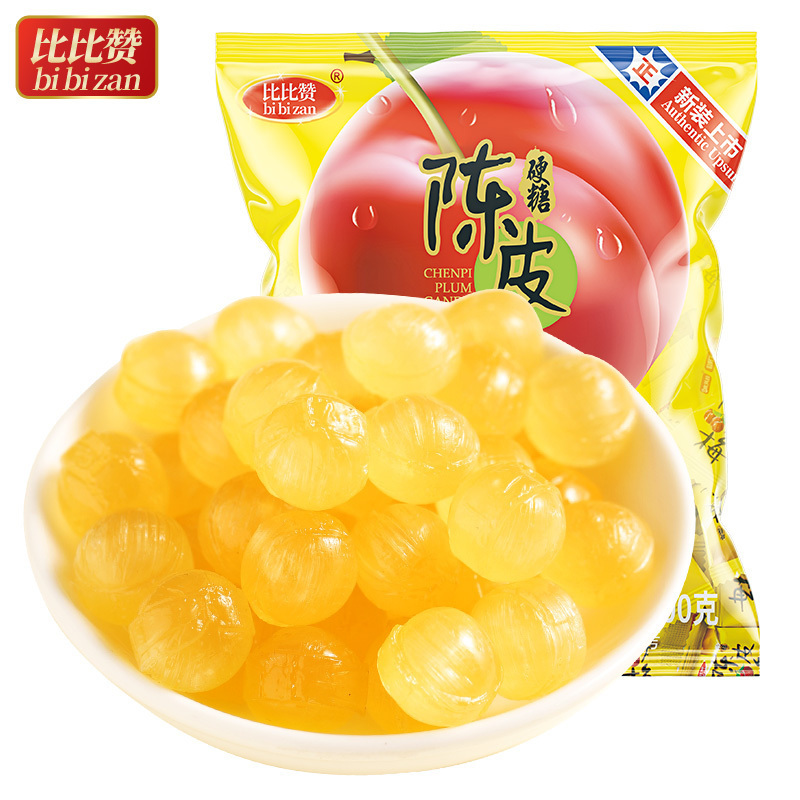 [满199减125元]欧贝拉陈皮话梅硬糖结婚喜糖酸梅糖散装休闲食品水果糖零食小吃糖果