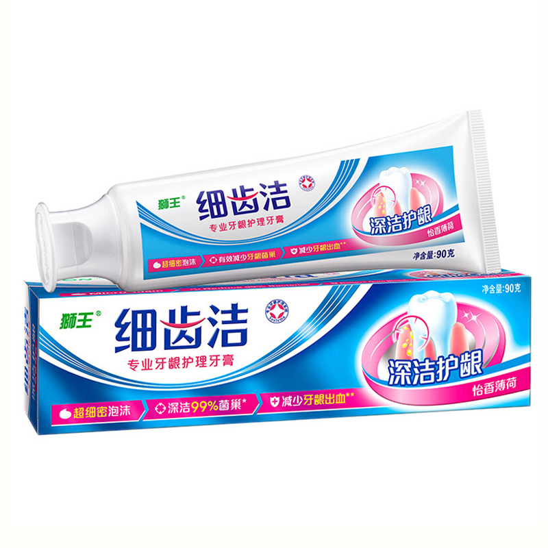 狮王 细齿洁 专业牙龈护理 怡香薄荷牙膏 90g(单位:支)