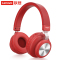 联想(Lenovo)头戴蓝牙耳机 BT410红色无线蓝牙5.0 隔音降噪超长12小时续航 苹果华为小米VIVO手机通用