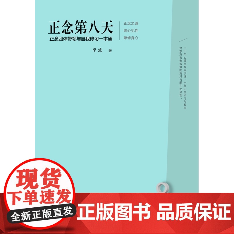 正版 正念第八天 正念团体带领与自我修习一本通 李波 知识产权出版社 9787513071390高清大图