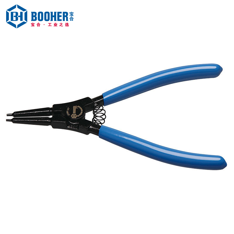 (DT)宝合(BOOHER) 2108109 德式CrV轴用直口卡簧钳9“ 225mm (单位:只)
