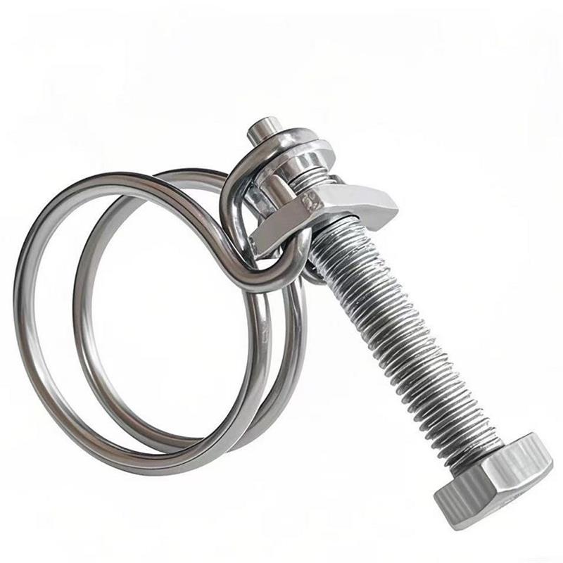 伟鹏双兴 不锈钢双钢丝喉箍卡箍管卡 45-51mm 个高清大图