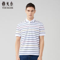 Youngor/雅戈尔男士雅戈尔T恤男夏季新款短袖商务休闲男装上衣潮流时尚POLO衫