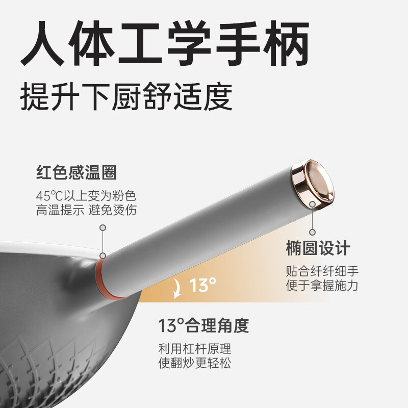 炊大皇 32cm炒锅 节能微压炒锅 少油烟聚能不沾锅炒菜锅CG32JN-X高清大图