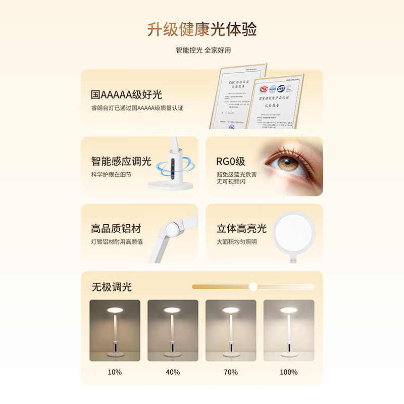 雷士(NVC)台灯[睿朗]15W|AAAAA级|护眼台灯高清大图