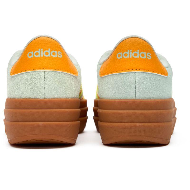 阿迪达斯(adidas)女士休闲板鞋复古潮流拼色系带运动鞋绿橙撞色经高清大图