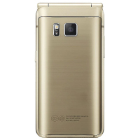全新正品三星(SAMSUNG) W2016 双卡双待 翻盖智能 4G手机 尊贵金 电信4G标配版XY