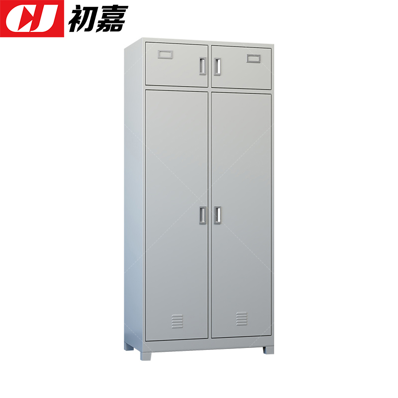 初嘉(CJ)ZSYJ-10 双人内务柜铁皮更衣柜储物柜宿舍衣帽物品柜士兵柜高清大图