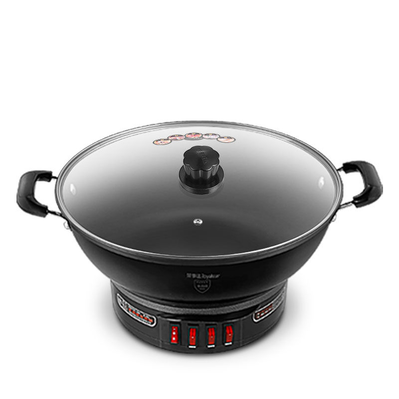 电炒锅家用炒菜铁锅一体式电锅铸铁电蒸锅大容量多功能火锅|36无笼
