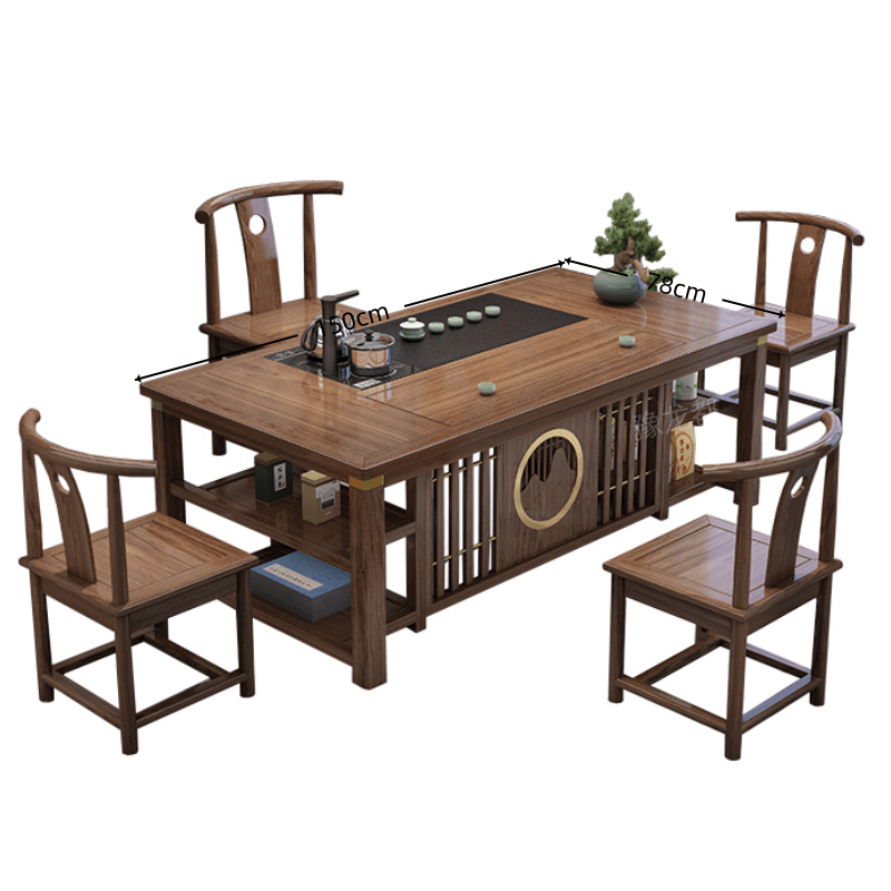 豫龙都 茶台桌椅 1.5m 套高清大图