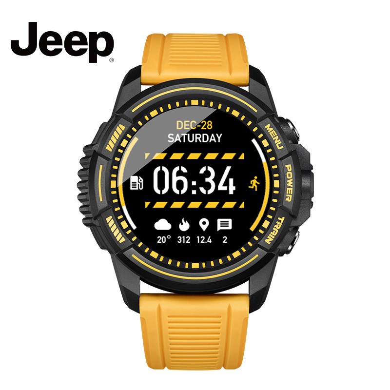 吉普(Jeep) 手表男强劲续航GPS户外运动跑步多功能移动支付心率监测防水男士智能腕表 JP-SW005