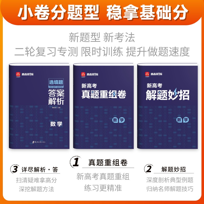 [4本]数学+物理+化学+生物 全国通用 [正版]2025版小尚同学新高考选择题选填题数学物理化学生物政治历史地理专高清大图