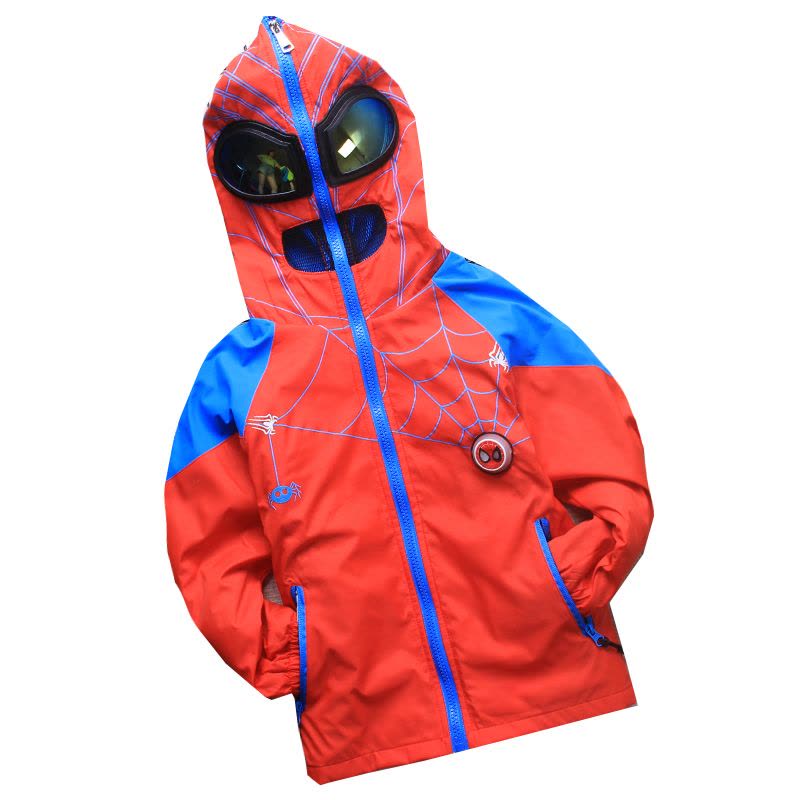 YueBin儿童冲锋衣三合一可拆卸厚款男童外套秋冬款加绒加厚中大童外套童图片