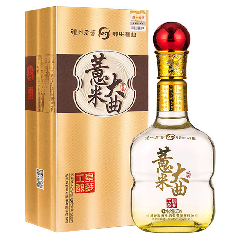 泸州老窖养生酒 42度薏米大曲酒(皇梦工酿)500ml单瓶装白酒 逢年过节送礼之选