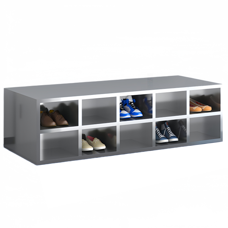 铭思达不锈钢鞋柜双面20格个高清大图