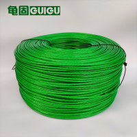 龟固 包塑钢丝绳 小五金大棚牵引绳晾衣绳 2mm 5kg 约550米 1盘