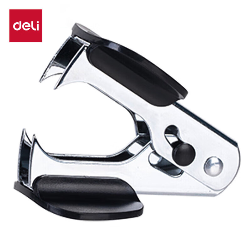 得力(deli) 12#高效便捷起钉器拔钉器0231带安全锁 订书机配套工具 黑色0231高清大图