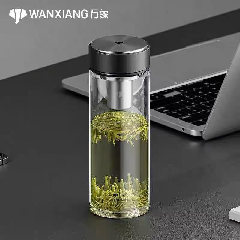 万象单层玻璃杯黑灰色 --U273R高清大图