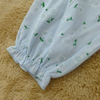 史努比(SNOOPY)童装专柜正品儿童裤子薄棉款夏季2-13岁中小童防蚊裤女童蓝色印花空调裤长裤夏装90-140cm