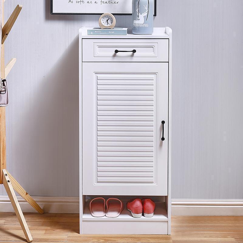 森美人柜子储物柜 鞋柜简约现代玄关客厅家用高120大容量阳台高清大图