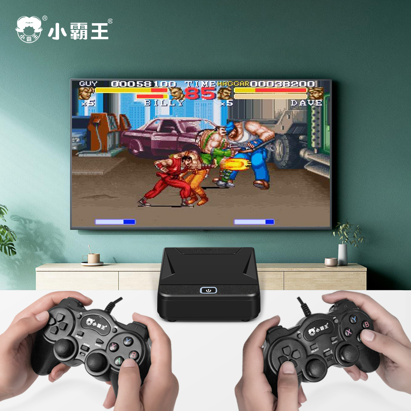 小霸王D103 64G有线双手柄内含上千款游戏,支持无线双手柄游戏机