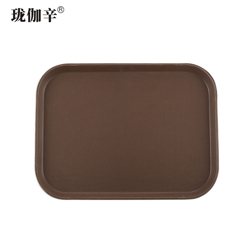 珑伽辛 钢化防滑托盘 方形35.5*25.5cm/个高清大图