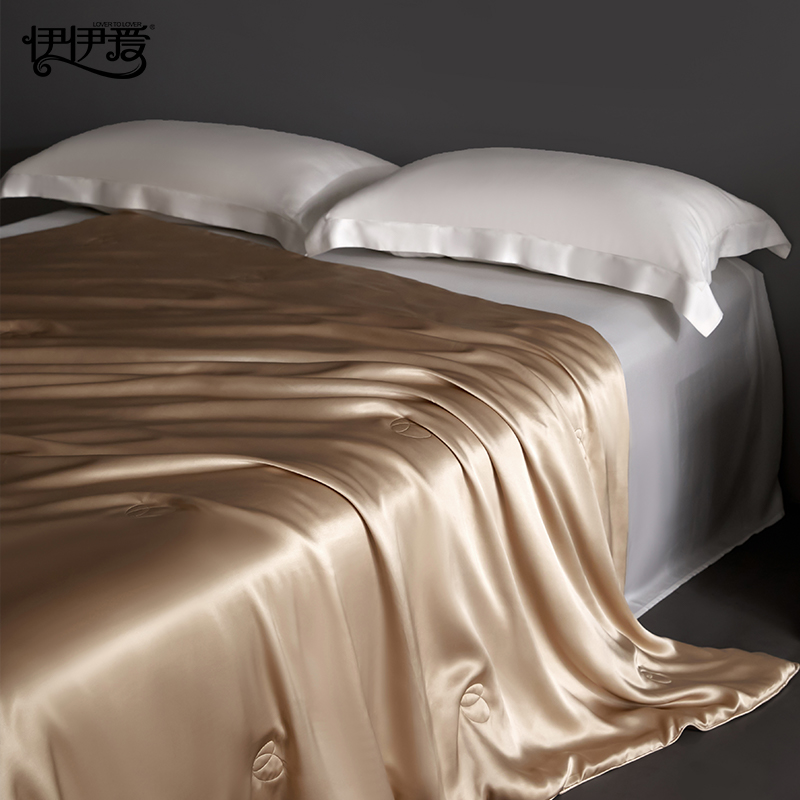 伊伊爱 YQY25544 真丝夏被 象牙黎 200*230cm高清大图