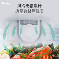 海尔(Haier)151升家用立式冰柜冷柜冷藏冷冻柜小冰箱 风冷无霜 独立分区储存 电子温控 一级能效 BD-152WL