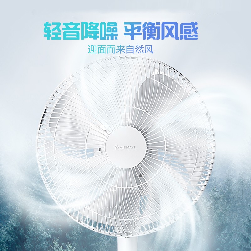 艾美特落地扇机械控5档风3叶定时低噪大风力设计高清大图
