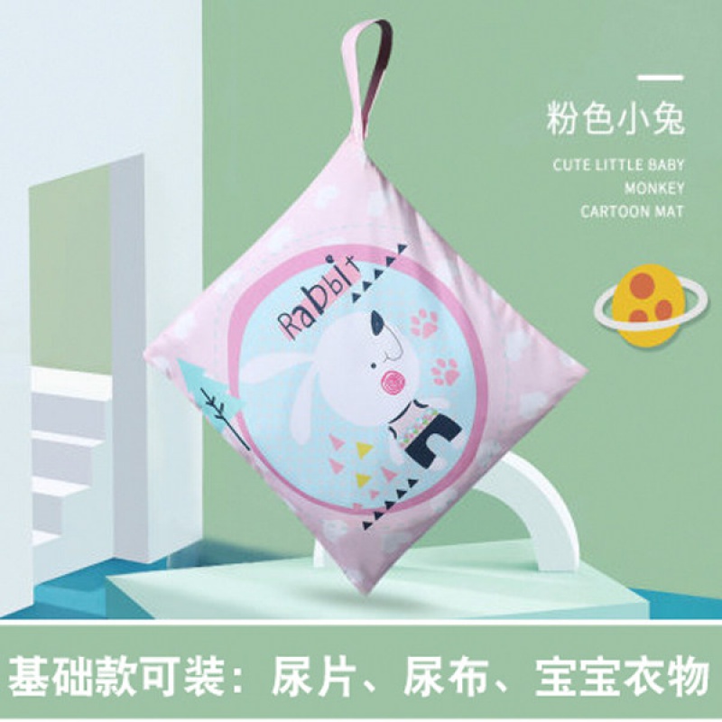 婴儿外出收纳包尿不湿收纳袋便携纸尿裤尿片挂袋多功能宝宝尿布袋收纳袋 三维工匠高清大图