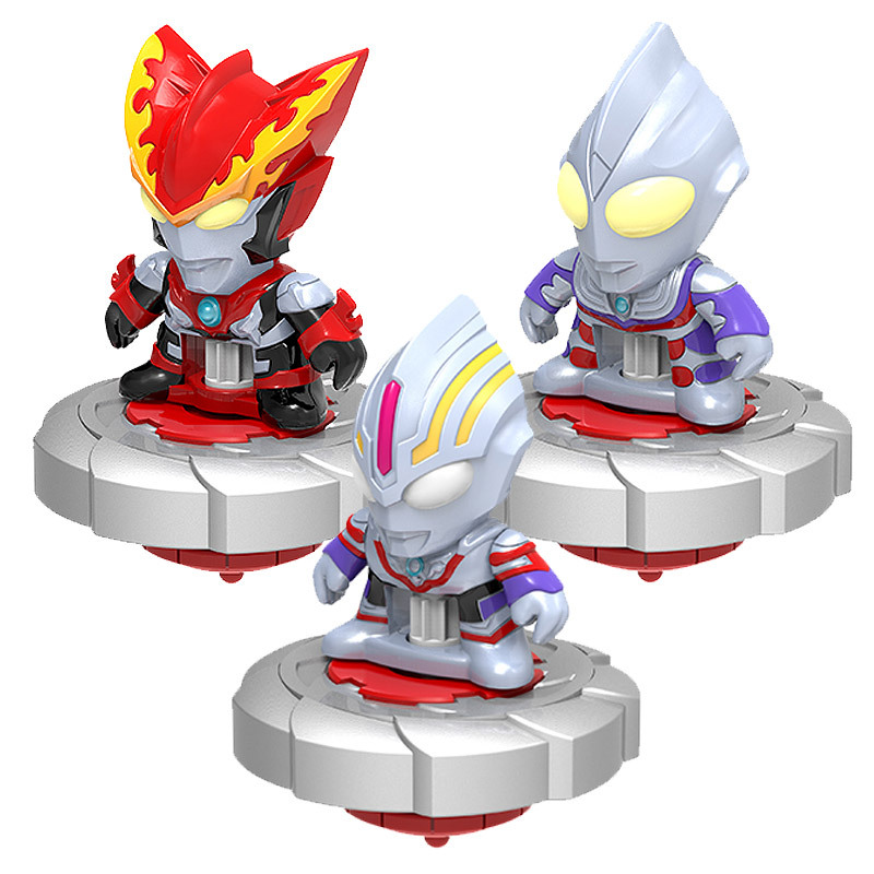 正版奥特曼陀螺玩具儿童拉条新款拉线旋转旋风小陀罗怪兽迪迦男孩