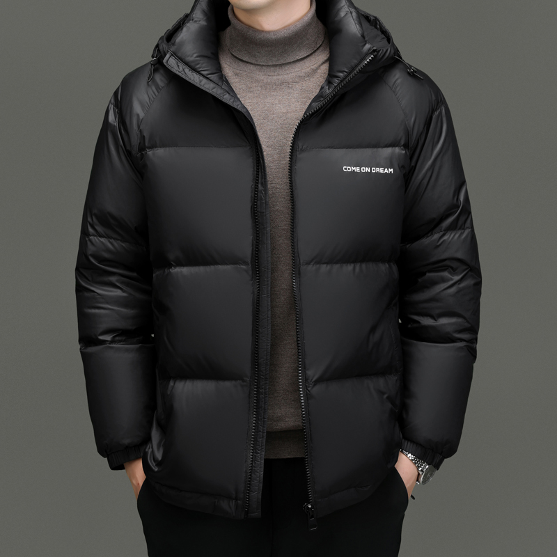 恒源祥品牌服饰男装鸭绒羽绒服男士面包服立领时尚加厚保暖外套