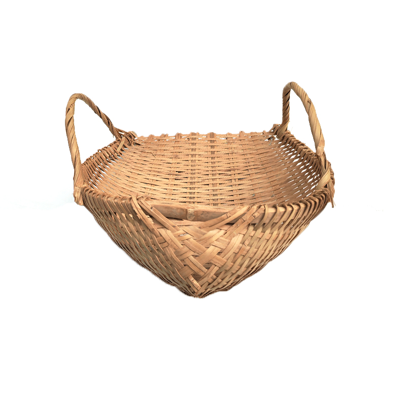 兰雅昀 竹编簸箕 45x40cm 个高清大图