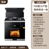 欧诚750小户型集成灶一体灶 750MM 蒸箱烤箱集成一体灶 自动清洗抽烟机燃气灶具保洁套装环保灶