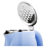 美的(Midea)WHJ1705C 电水壶 304不锈钢电热水壶 1.7L容量 双层防烫烧水壶