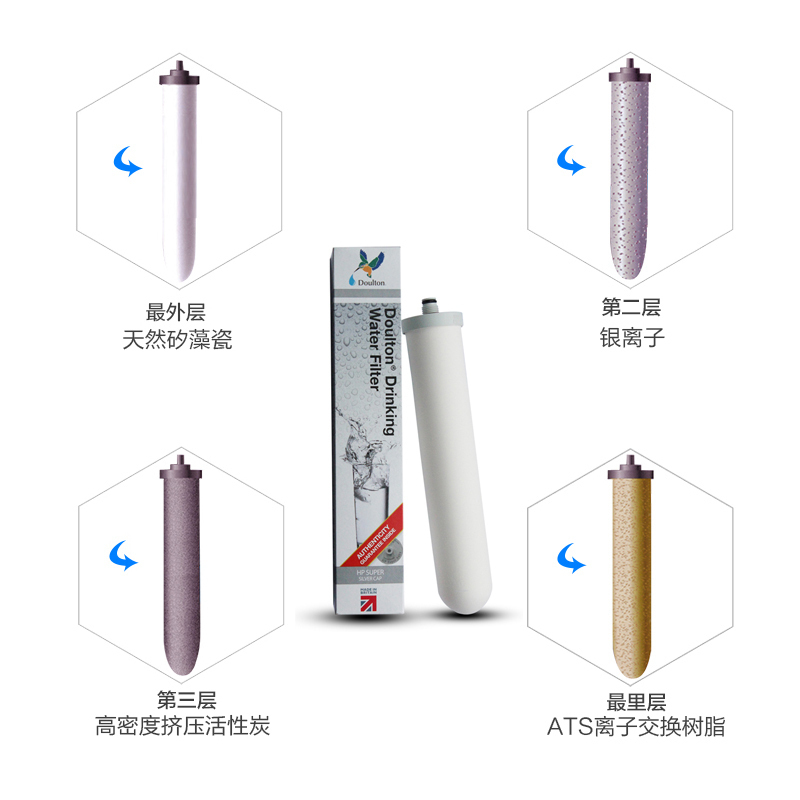 道尔顿(Doulton) 净水器家用直饮高端阻垢厨房净水机DIP203 SI滤水器
