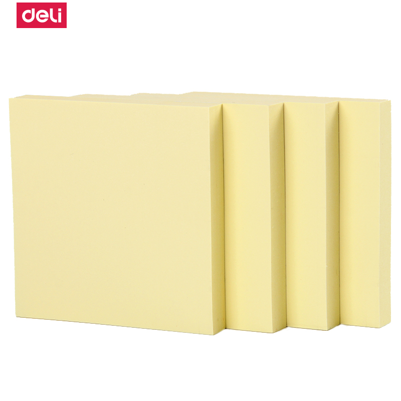 得力(deli)9052彩色百事贴 记事贴 便签本 即时贴 N次贴 便利贴76*76mm 5本装高清大图