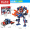 真智力玩具男孩子益智拼装积木变形机器人金刚擎天柱儿童大黄蜂拼图