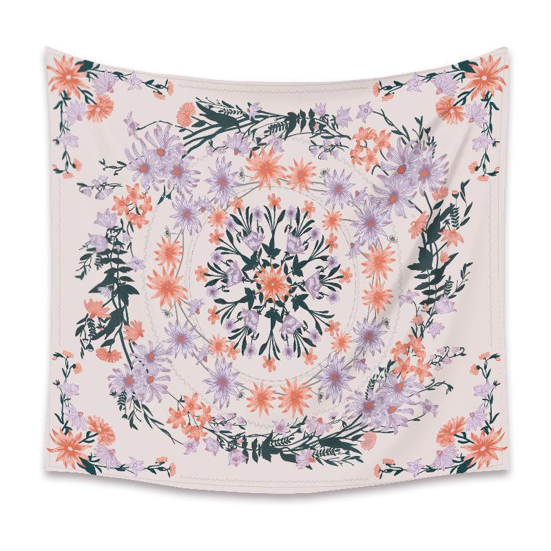 BONJEAN超大挂毯波西米亚墙布装饰床头卧室客厅瑜伽背景布北欧壁挂毯 GT00801超大涤纶布180高*230宽厘米（横