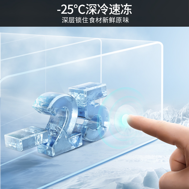 奥马(Homa)228升双门冰箱 家用风冷无霜 双开门式 电脑精准控温 节能省电静音 BCD-228WH金色高清大图