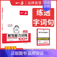 默写训练 四年级上 [正版]2024新版默写能力训练100分小学语文看拼音写词语二年级下册三四五六年级上下册语文基础知识