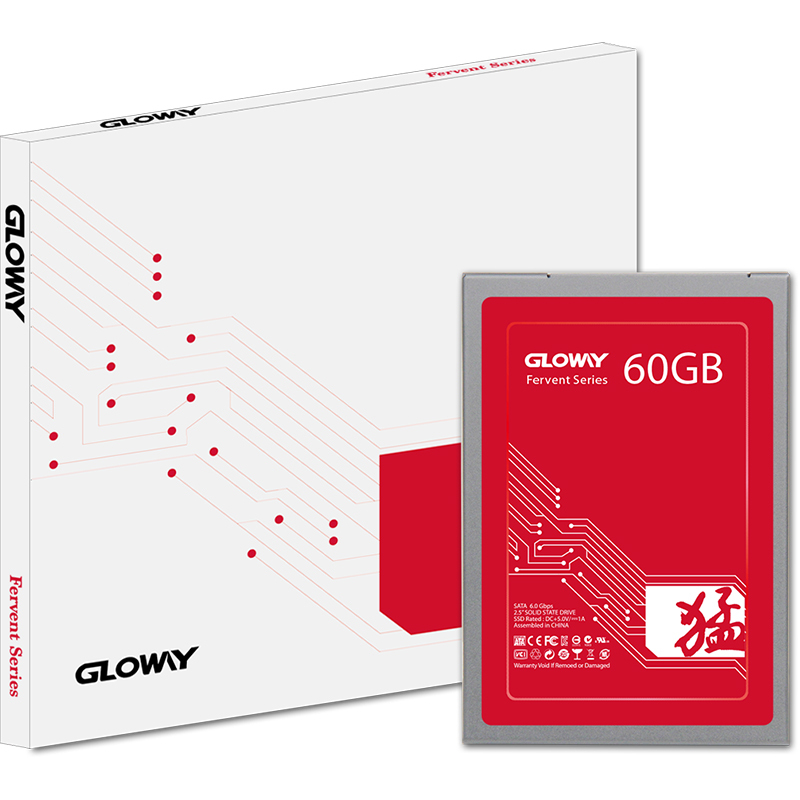 光威(Gloway) 猛将系列 60GB SATA接口 台式组装机笔记本电脑SSD固态硬盘