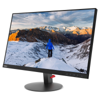 联想(ThinkVision)S24e 23.8英寸 窄边框 低蓝光不闪屏 商用办公电脑显示器(HDMI/VGA)