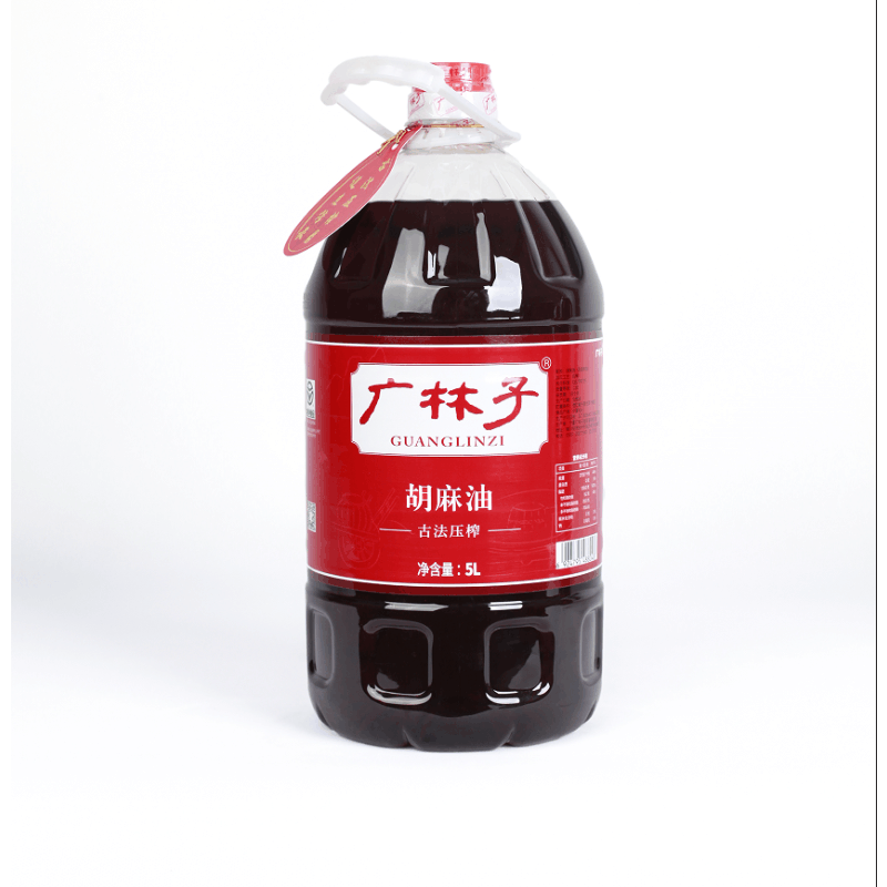 广林子古法压榨 亚麻籽油5L图片